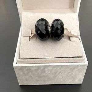 Trollbeads genuine black onyx beads